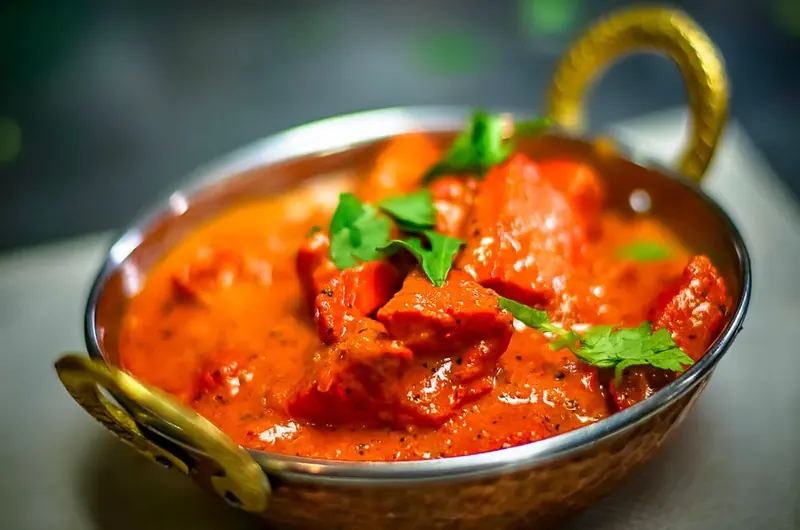 Chicken Tikka Masala – Smoky tandoori chicken in rich, creamy masala gravy. Voted Denver's best tikka m | SPICE ROOM Denver